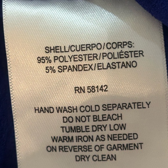 London Times | NWT Size 10 Royal Blue Long Sleeved Dress - Picture 7 of 7